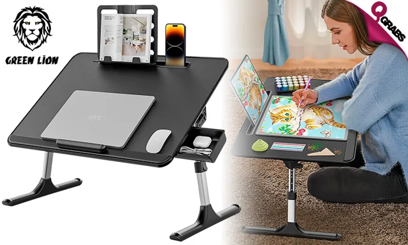 Green Lion Multifunctional Bed Table for Laptop!